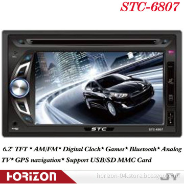 Automotivo Stc-6807 Double DIN Car DVD Player GPS Navigation, Bluetooth, Car Audio Accessories